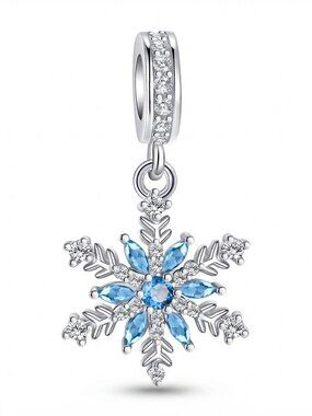 Winter Crystal Snowflake Charm